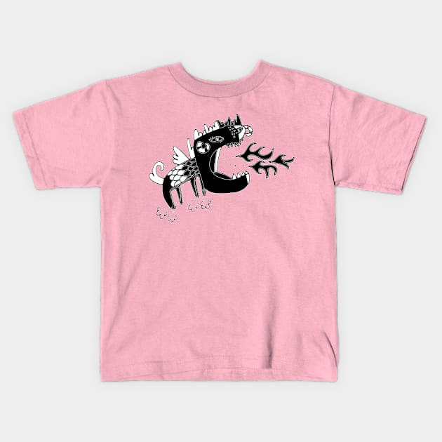 Fire Dragon Kids T-Shirt by ArtWeird